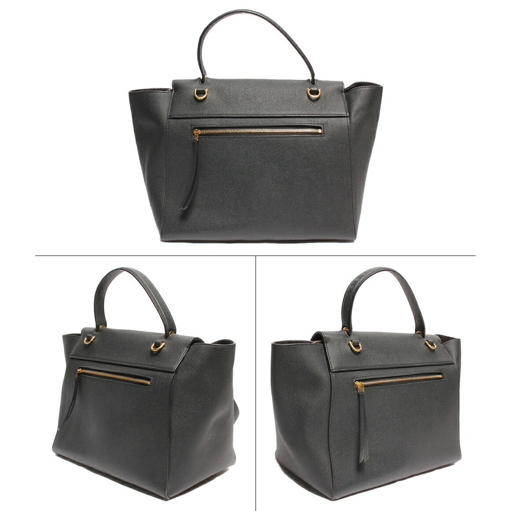 Celine grained bag handbag belt leather calfskin